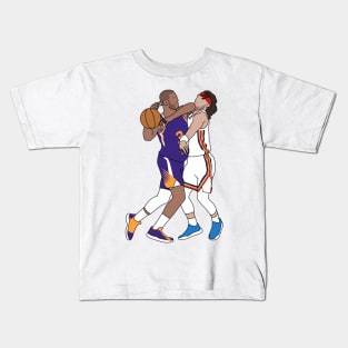 jose doing steal on cp3 Kids T-Shirt